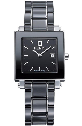 Fendi Ceramic Quadro Ladies Watch Model: F621110