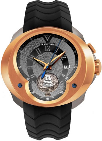 Franc Vila Universal Timezone GMT Mens Watch Model: FVa5-TIRG-GS