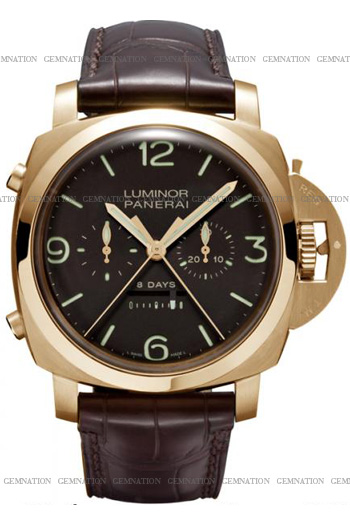 Panerai Special Edition 2009 Luminor 1950 8 Days Rattrapante 47mm Mens Watch Model: PAM00319