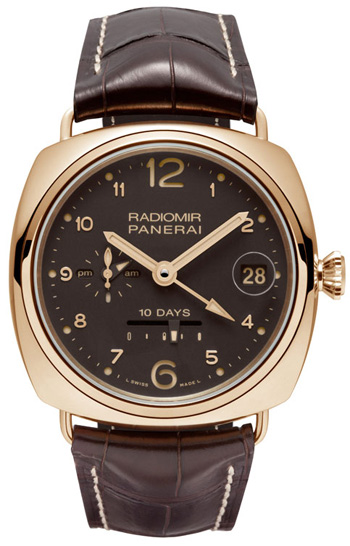 Panerai Special Editions Radiomir 10 Days GMT Oro Rosso Mens Watch Model: PAM00497