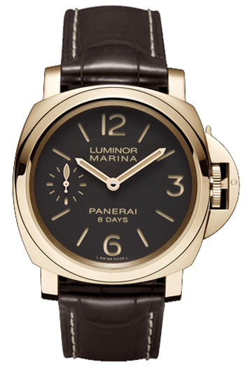 Panerai Historic Luminor Marina 8 Days Oro Rosso Mens Watch Model: PAM00511