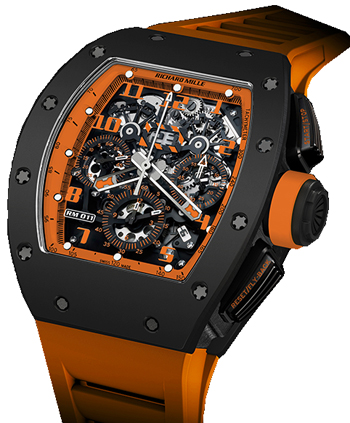 Richard Mille RM 011 Orange Storm Mens Watch Model: RM011-Orange-Storm