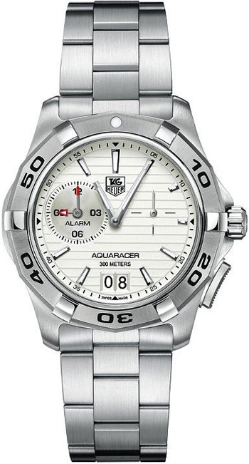 Tag Heuer Aquaracer Grande Date Alarm 39mm Mens Watch Model: WAP111Y.BA0831
