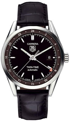 Tag Heuer Carrera Twin Time Mens Watch Model: WV2115.FC6180