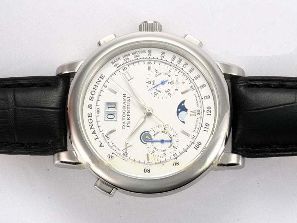 A.Lange Sohne Datograph Perpetual 410.025 41mm Stainless Steel Case Watch