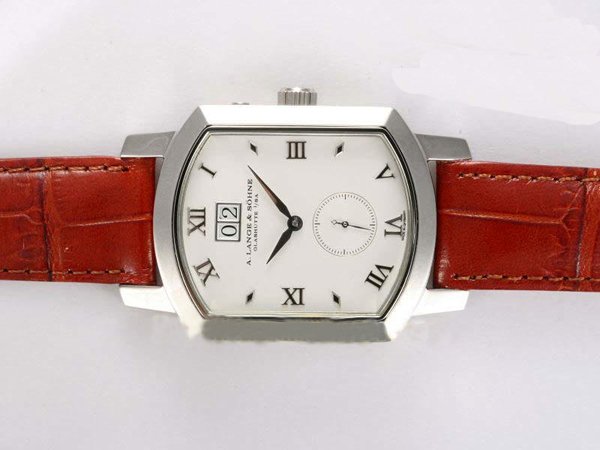 A.Lange Sohne Grand Arkade 103.025 Red Cow Leather Strap Womens 29mm Watch