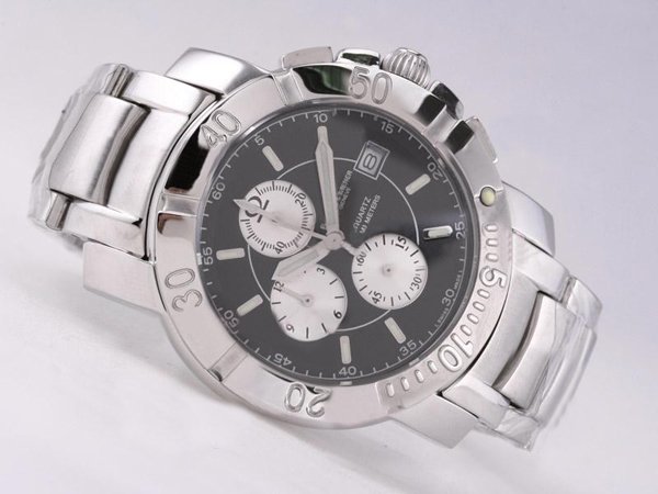 Baume Mercier Riviera XXL 8502 Black Dial Stainless Steel Bezel Automatic Watch