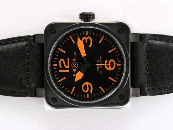 Bell Ross BR01-94 Limited editions BR01-92 Orange Automatic Midsize Square Watch