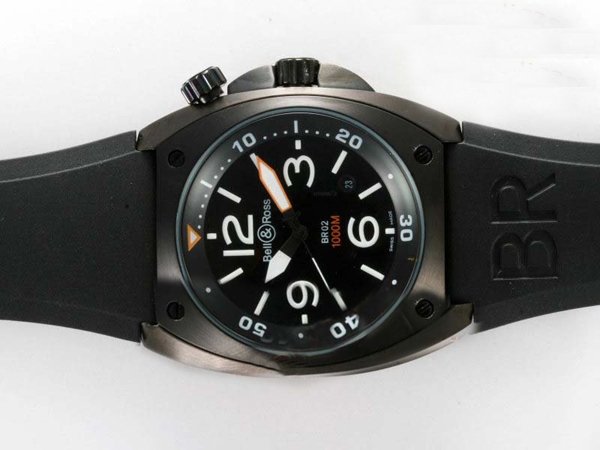 Bell Ross BR02 BR02 Carbon Finish Hexagonal Midsize Automatic Watch