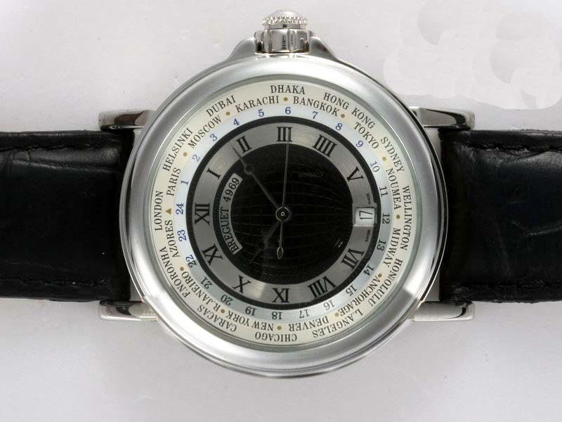 Breguet Marine 8490BA/12/964 Automatic Round Black Dial Watch