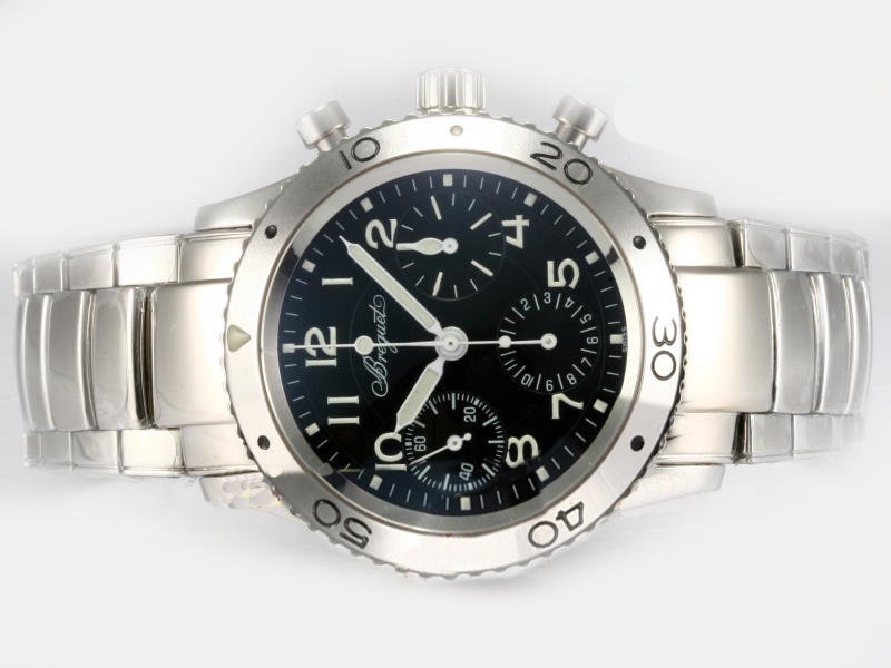 Breguet Type XXI 3800ST/92/SW9 Black Dial 39.5mm Automatic Watch