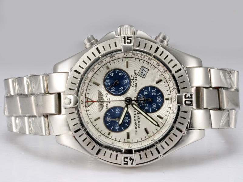 Breitling Aeromarine Chrono Colt A73380 Stainless Steel Bezel Stainless Steel Case Watch