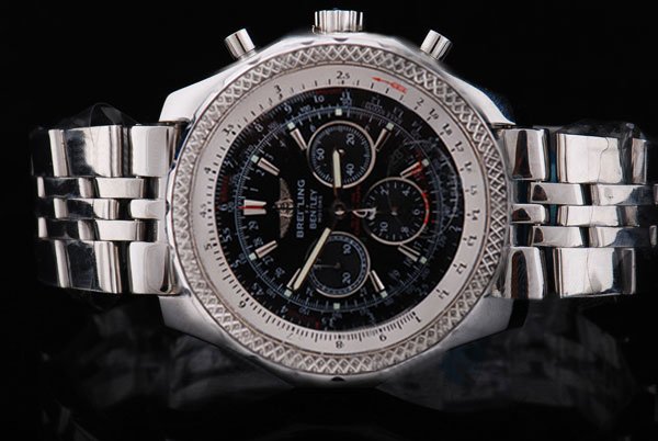 Breitling Bentley Motors A2536212-B686SS 43mm Mens Silver Stainless Steel Strap Watch