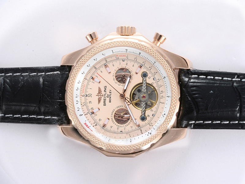 Breitling Bentley Motors Mulliner Tourbillon L18841 Automatic Round Pink Dial Watch