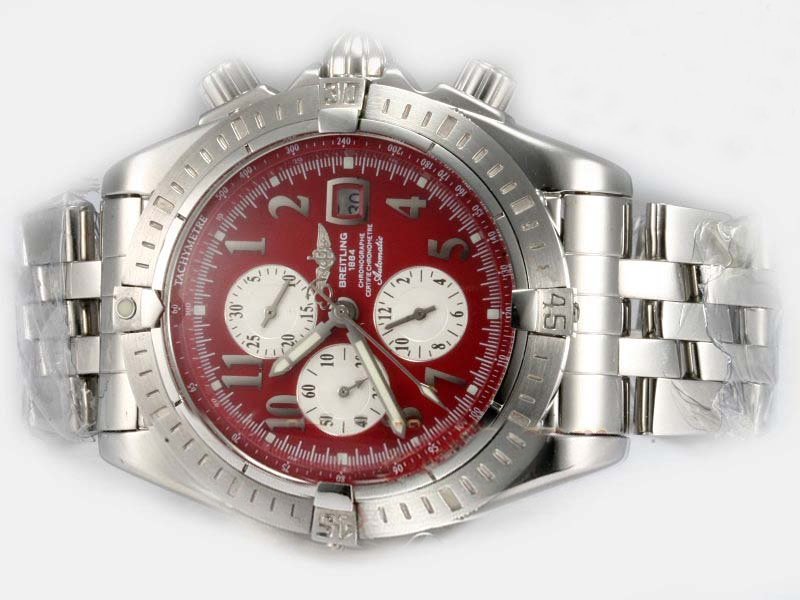 Breitling Windrider Chronomat Evolution A1335611/K508-357A Midsize Round Watch