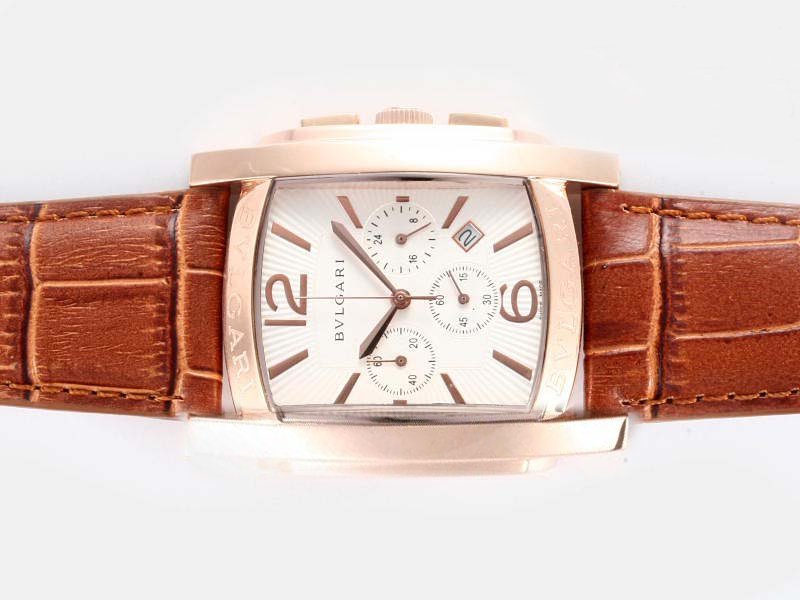 Bvlgari Assioma AA44C13GLDCH Stainless Steel with Rose Gold Bezel White Dial Automatic Watch