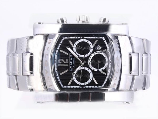 Bvlgari Assioma AA44C14SSDCH Automatic Square Black Dial Watch