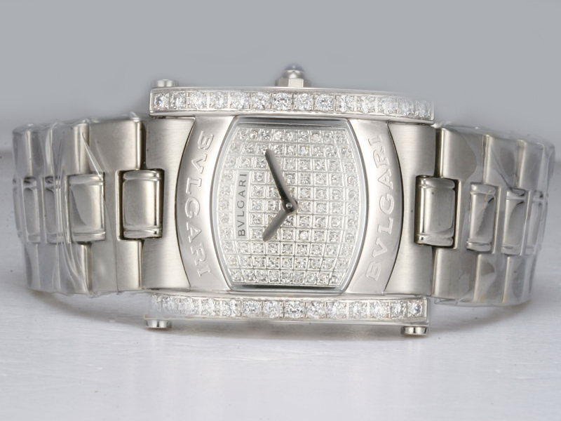 Bvlgari Assioma AAW36D2DL 36mm Stainless Steel Case Diamond Dial Watch