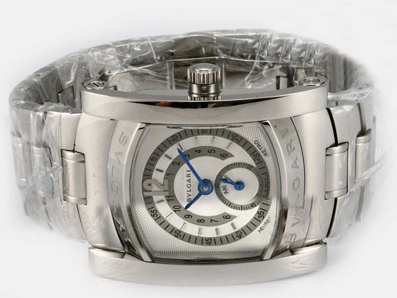 Bvlgari Assioma AAW48GLHR 48mm Stainless Steel Case White Dial Watch