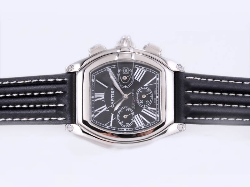 Cartier Roadster W62001V3-W458 Mens Rectangle Stainless Steel Case Watch