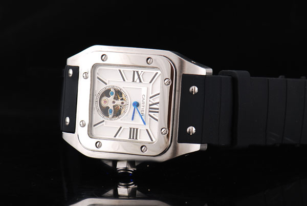 Cartier Santos 100 W20073X8 38mm White Dial Stainless Steel Case Watch