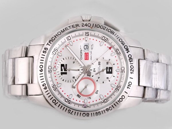 Chopard Mille Miglia Chronograph 158459-3002 Round Silver Stainless Steel Strap Mens Watch