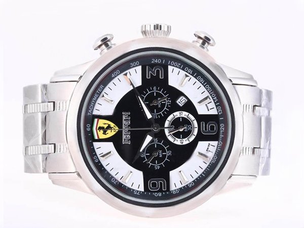 Ferrari Contemporary Luminor Chrono PAM00236 Quartz Chronograph Black Dial 42mm Watch