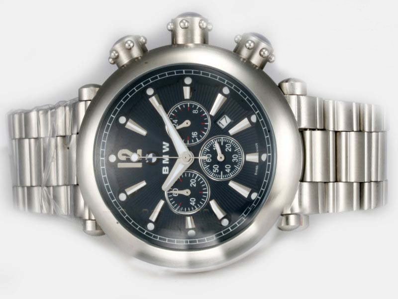 Girard Perregaux Classique Elegance 24990 Black Dial Quartz Chronograph 47mm Watch