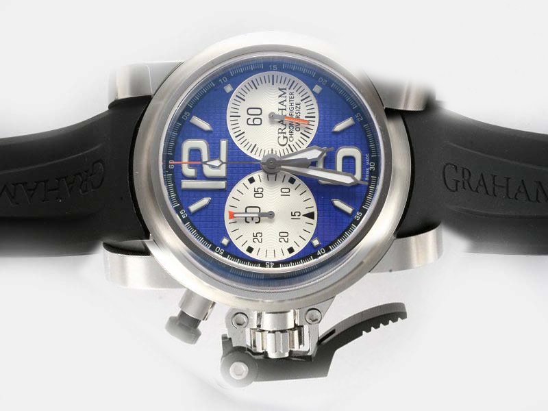 Graham Chronofighter R.A.C Chronograph 2CFCS.B18A.K25B Stainless Steel Bezel Midsize Watch