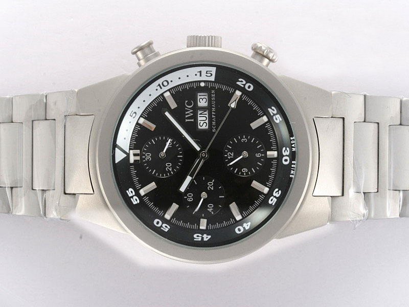 IWC Aquatimer Chronograph IW376701 Titanium Case Black Dial Round Watch