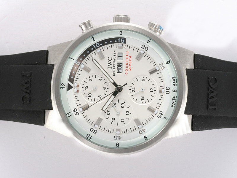 IWC Aquatimer Chronograph IW378101 Midsize Stainless Steel Case 44mm Watch