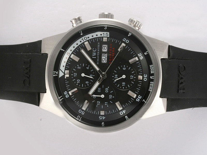 IWC Aquatimer Chronograph IW378203 Black Rubber Strap 44mm Watch