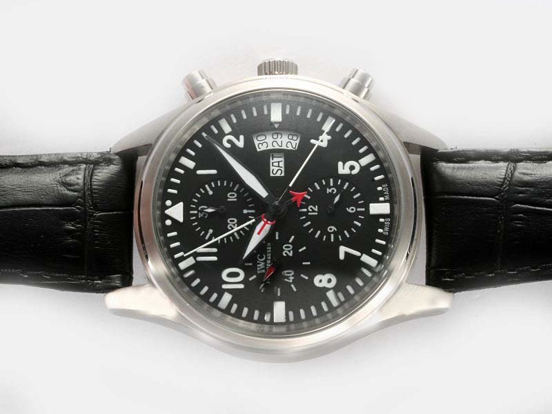 IWC Pilots Classic Chronograph IW371701 Black Dial Automatic 42mm Watch