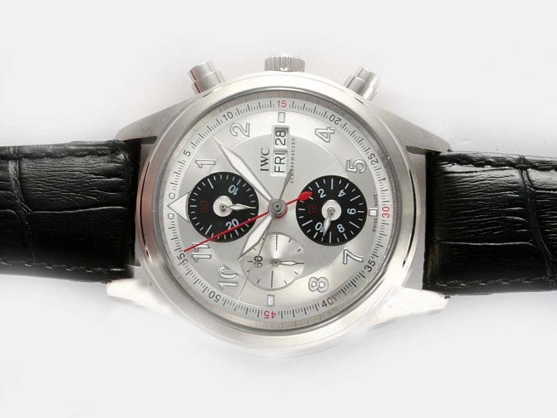 IWC Pilots Classic Chronograph IW371701 Midsize Round Automatic Watch
