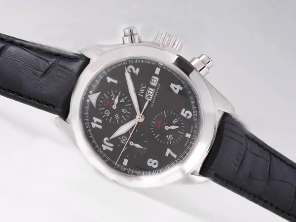 IWC Pilots Classic Chronograph IW371701 Round Stainless Steel Case Midsize Watch