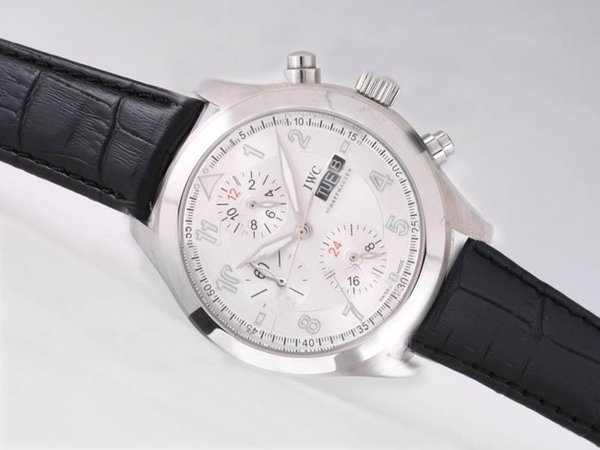IWC Pilots Classic Chronograph IW371701 Stainless Steel Bezel Automatic Watch