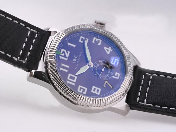 IWC Pilots Classic Hand-Wound IW325401 Blue Dial Quartz Round Watch