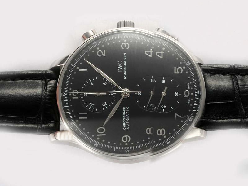 IWC Portuguese Chrono-Automatic IW371438 Stainless Steel Case Midsize Watch