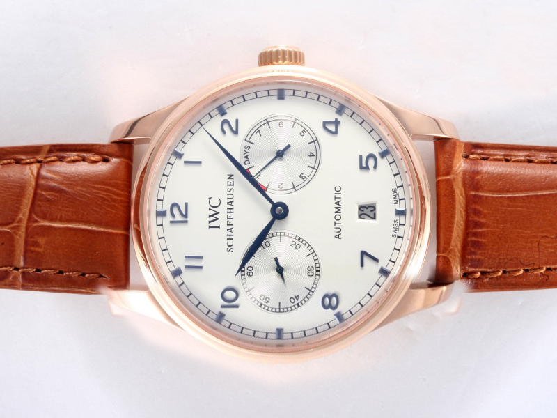 IWC Portuguese IW5001 Stainless Steel with Rose Gold Bezel Automatic Womens Watch