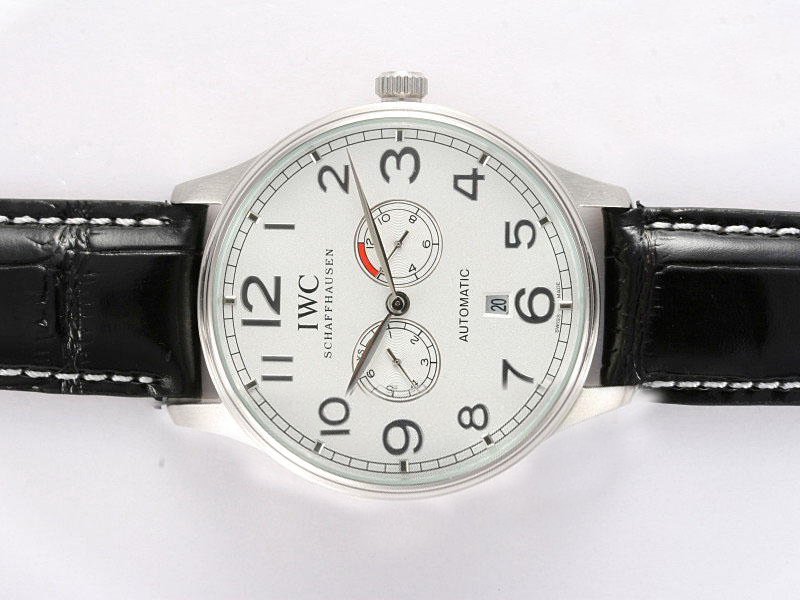 IWC Portuguese IW500107 Stainless Steel Case Stainless Steel Bezel White Dial Watch