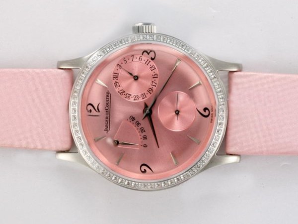 Jaeger-Lecoultre Master Control Reserve de Marche 1488406 Pink Dial Round Automatic Watch