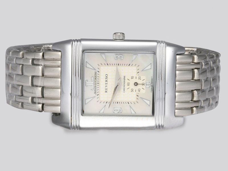 Jaeger-Lecoultre Reverso Grande Taille 2701410 Stainless Steel Case White Dial Rectangle Watch