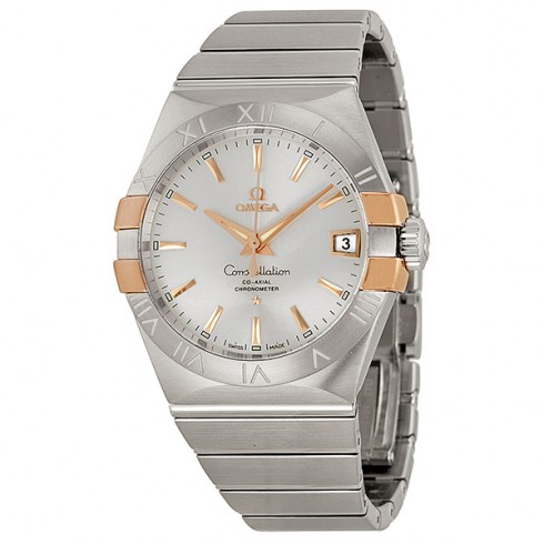 Omega Constellation Co-Axial Automatic Steel and Rose Gold Men's Watch 12320382102004 Constellation