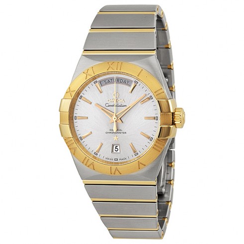 Omega Constellation Day Silver Dial Gold and Steel Men's Watch 12320382202002 Constellation