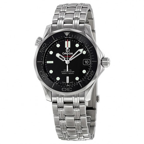 Omega Seamaster Automatic Black Dial Stainless Steel Unisex Watch 21230362001002 Seamaster
