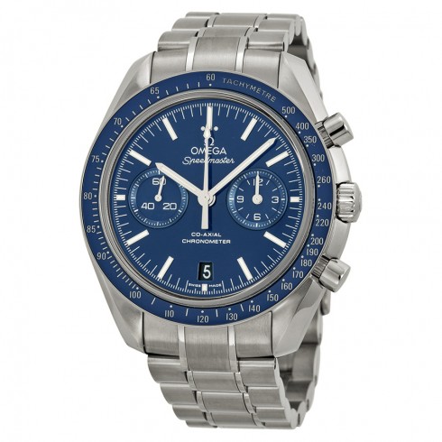 Omega Speedmaster Moonwatch Co-Axial Blue Dial Titanium Case Men's Watch 311.90.44.51.03.001 Speedmaster