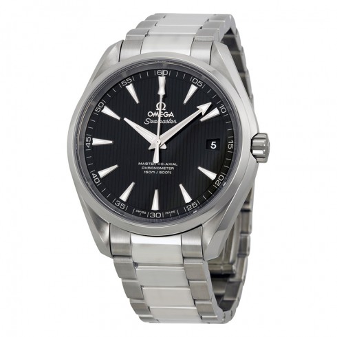 Omega Aqua Terra Automatic Chronometer Black Dial Stainless Steel Men's Watch 23110422101003 Seamaster Aqua Terra