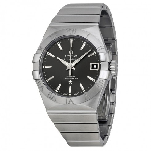 Omega Constellation Automatic Co-Axial Dark Grey Dial Stainless Steel Unisex Watch 12310382106001 Constellation