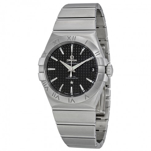 Omega Constellation Black Dial Stainless Steel Men's Watch 123.10.38.21.01.002 Constellation