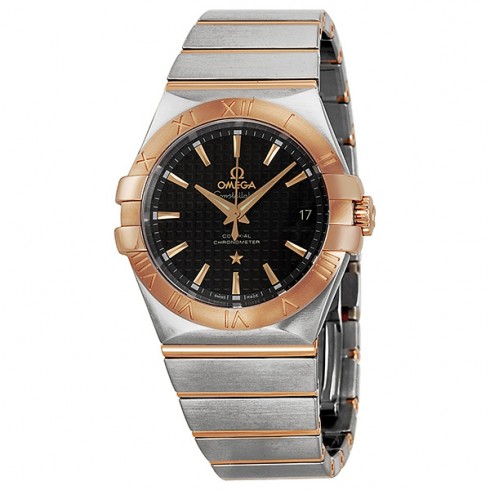 Omega Constellation Chronometer Automatic Steel and Rose Gold Men's Watch 12320352001001 Constellation
